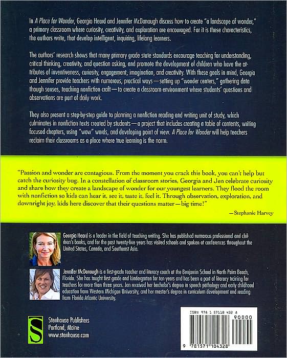 A Place for Wonder: Reading and Writing Nonfiction in the Primary Grades