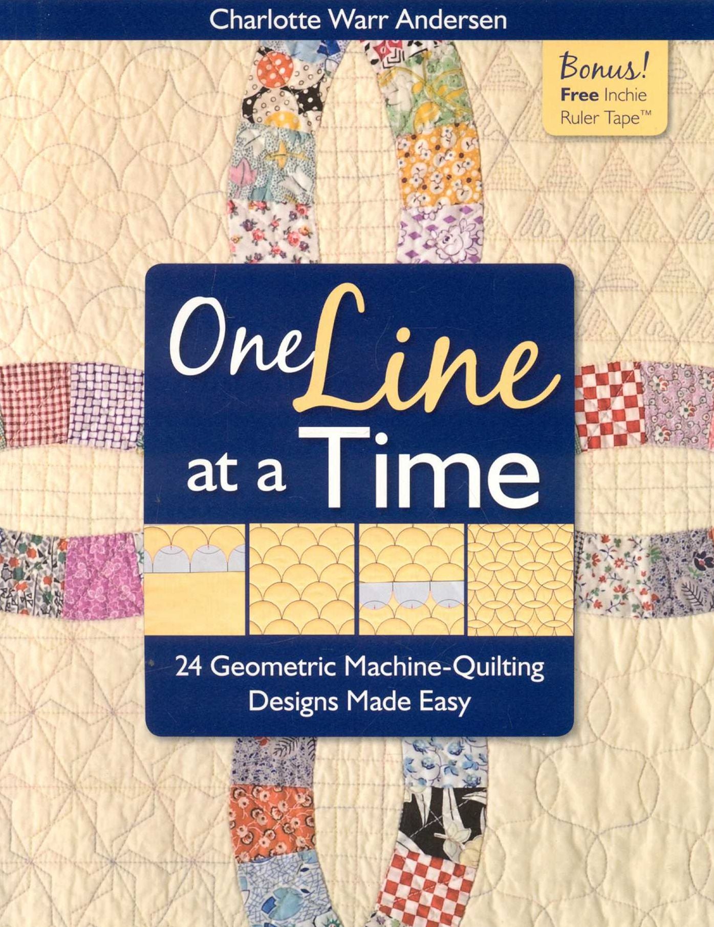 One Line at a Time: 24 Geometric Machine-Quilting Designs Made Easy
