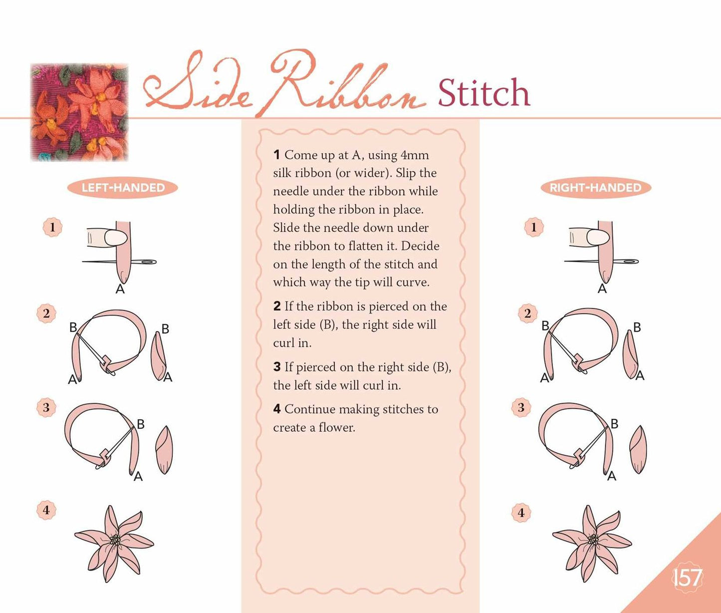 Judith Baker Montano's Embroidery & Craz: 180+ Stitches & Combinations Tips for Needles, Thread, Ribbon, Fabric Illustrations for Left-Handed & Right-Handed Stitching