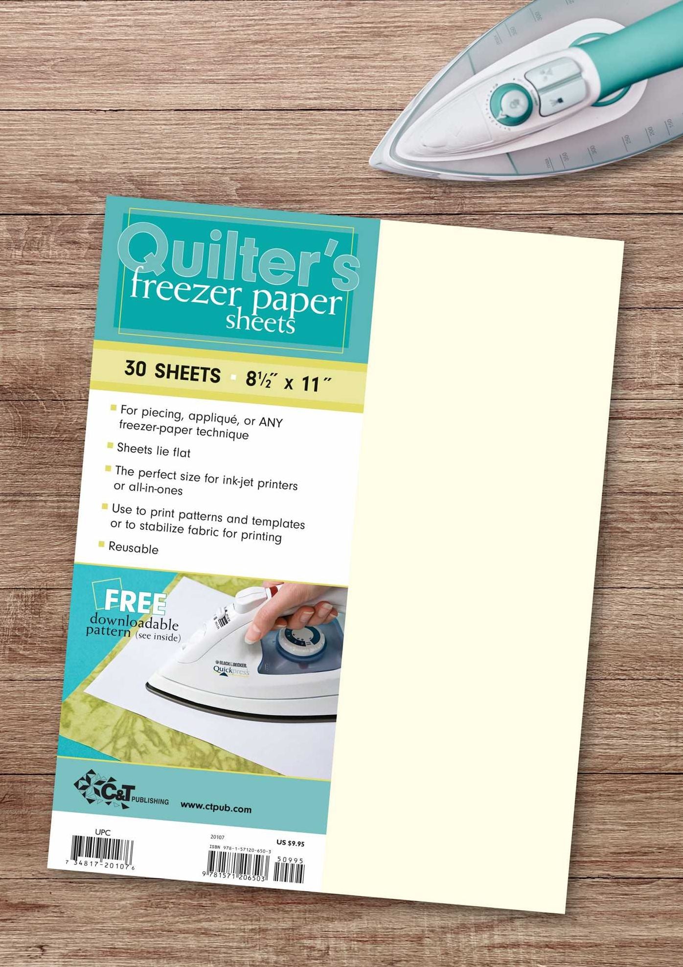 Quilter's Freezer Paper Sheets