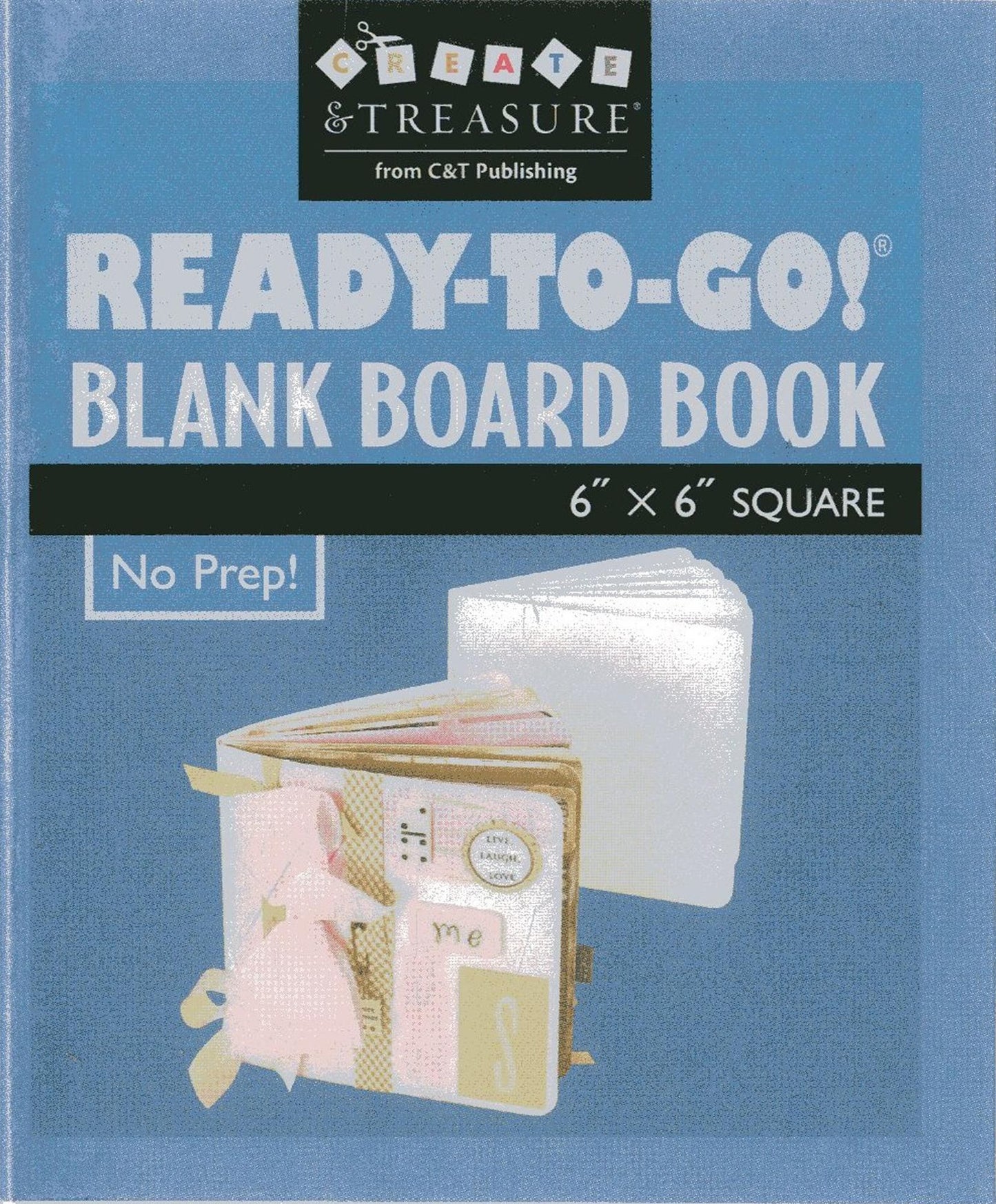 Ready-to-Go Blank Board Book White 6 X 6 Square