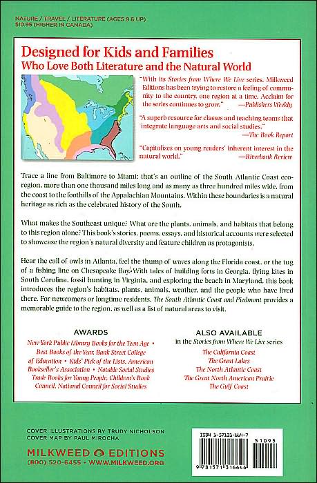 The South Atlantic Coast and Piedmont: A Literary Field Guide (Stories from Where We Live Series)