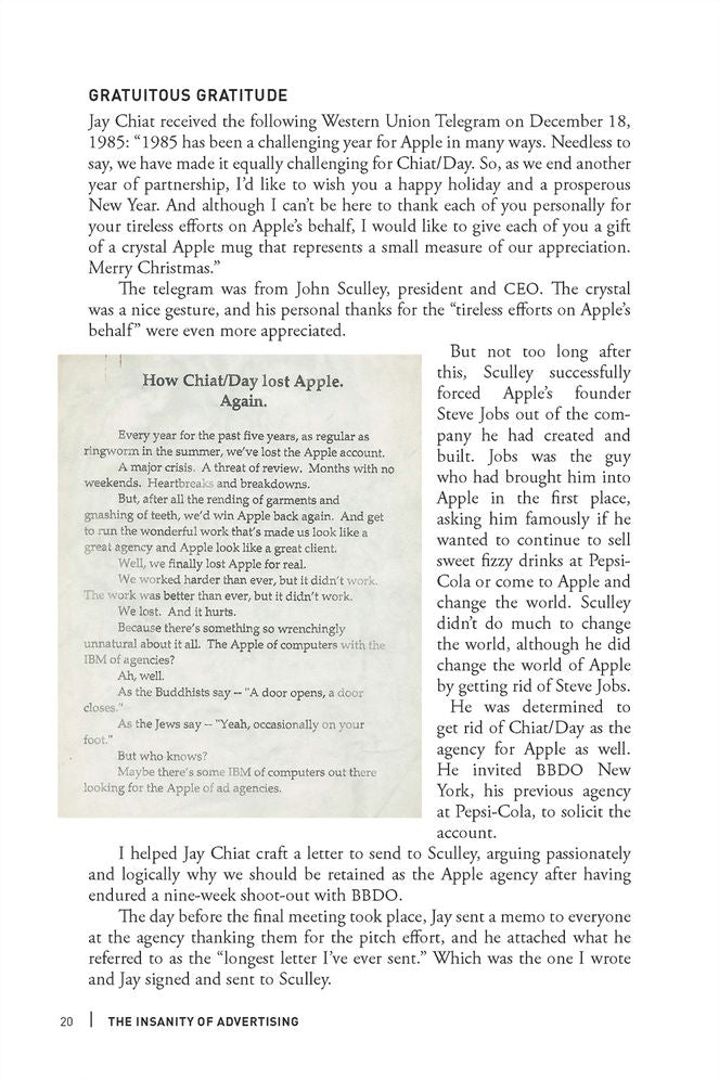 The Insanity of Advertising: Memoirs of a Mad Man