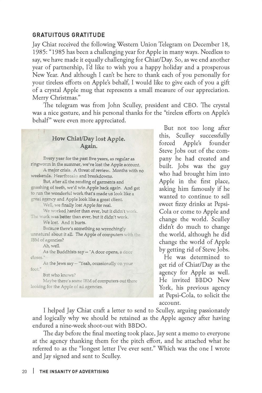 The Insanity of Advertising: Memoirs of a Mad Man