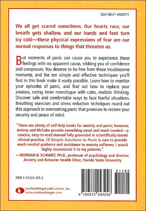 10 Simple Solutions to Panic: How to Overcome Panic Attacks, Calm Physical Symptoms, and Reclaim Your Life