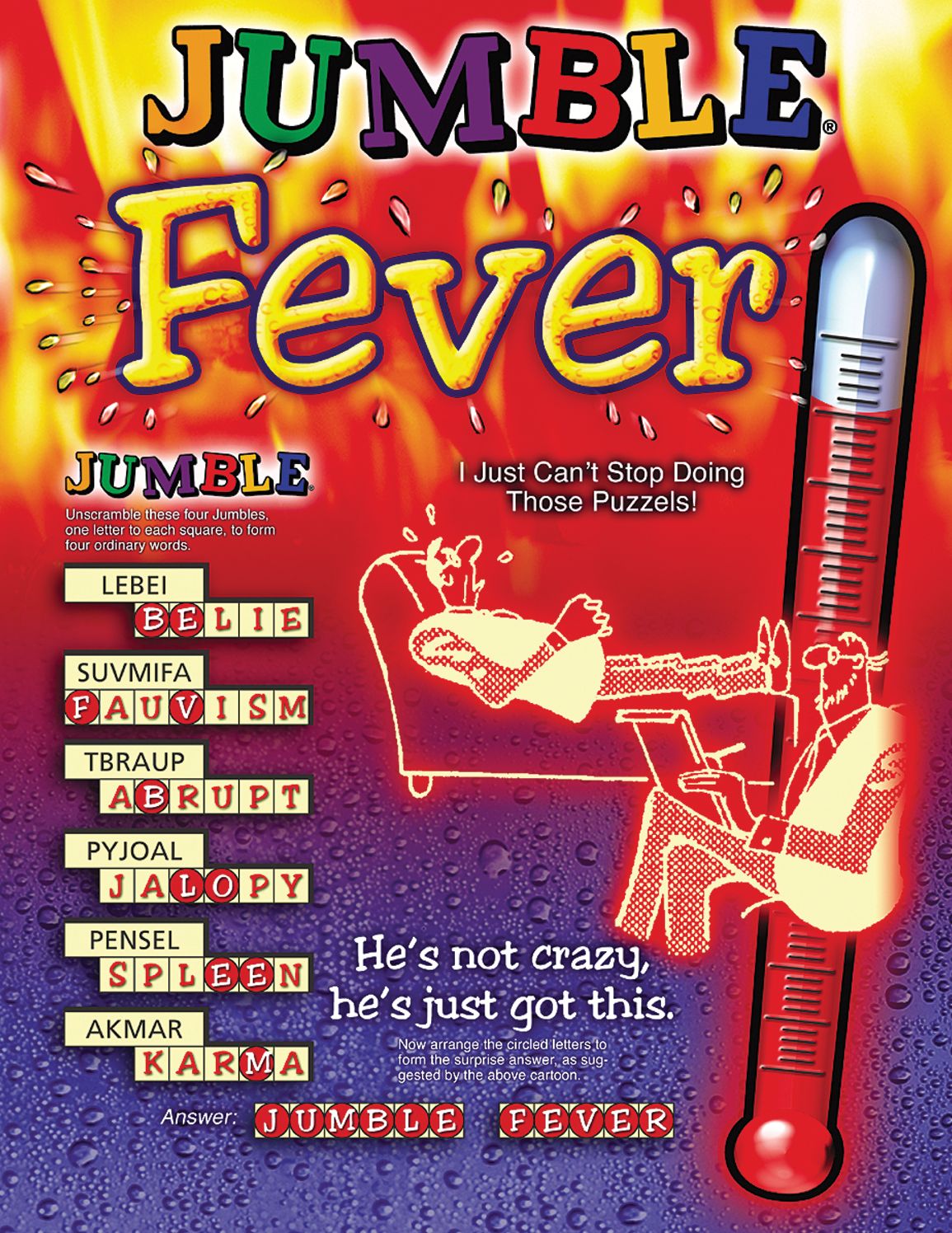 Jumble Fever: Catch the Jumble® Bug!