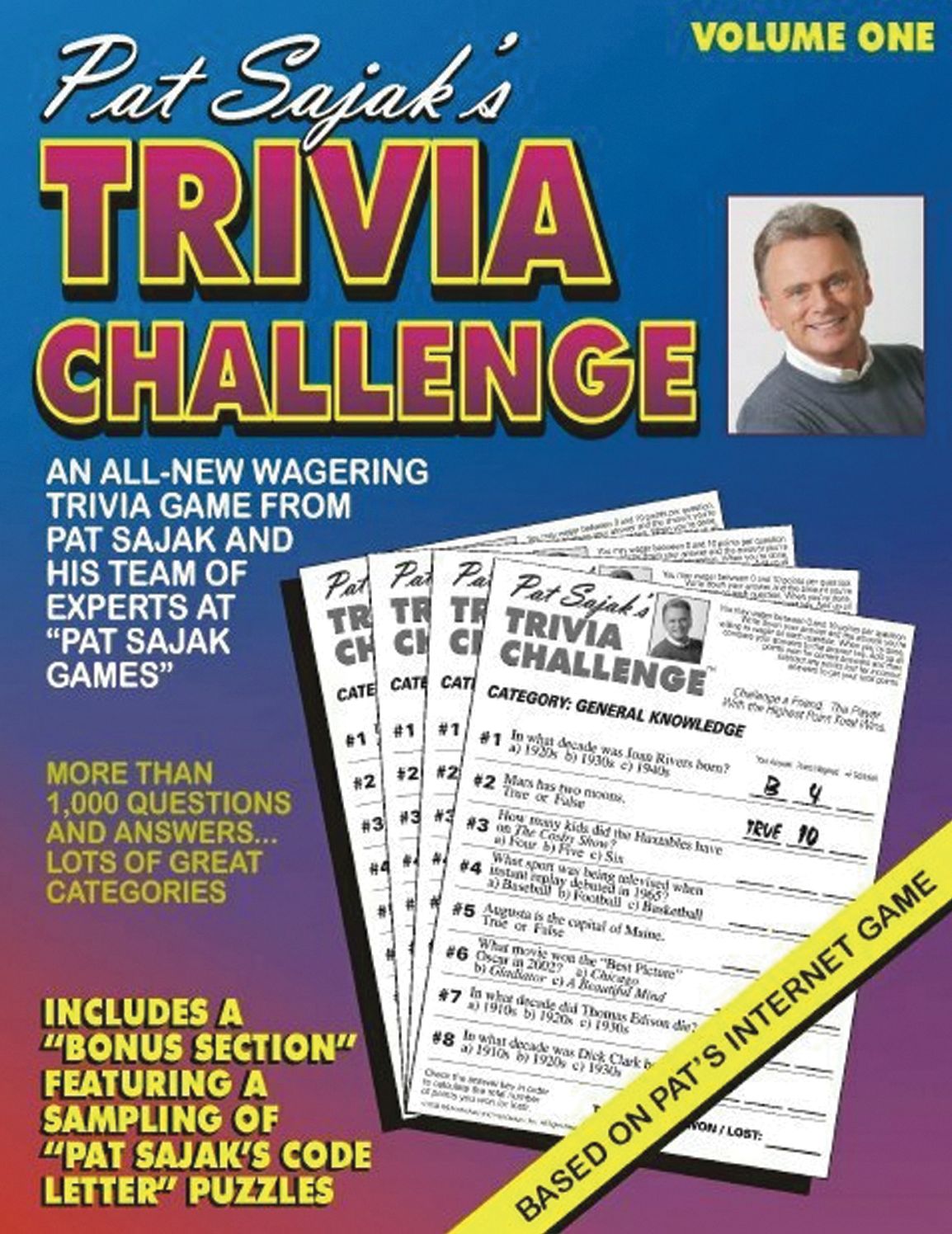 Pat Sajak's Trivia Challange: A All-New Wagering Triviagame from Pat Sajak and His Team of Experts at "Pat SajakGames"
