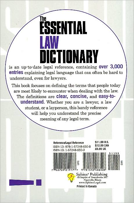 The Essential Law Dictionary
