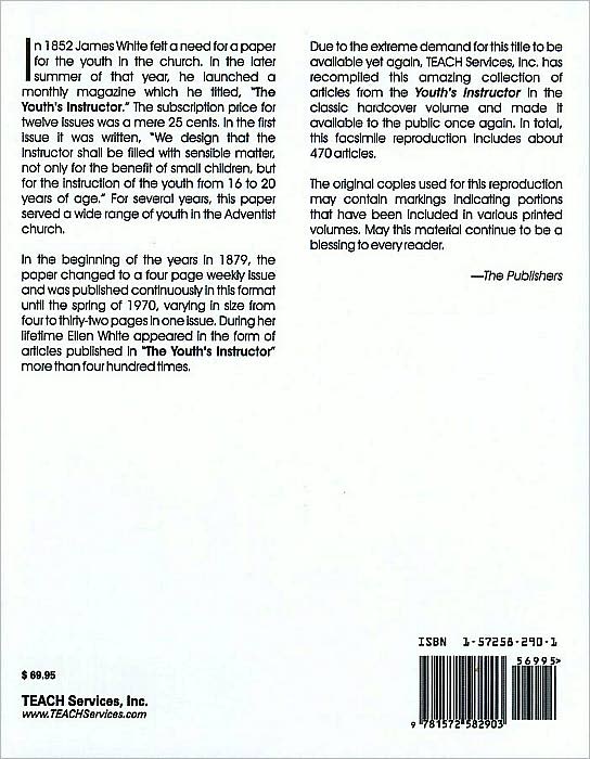 The Youth's Instructor Articles: 1852-1914