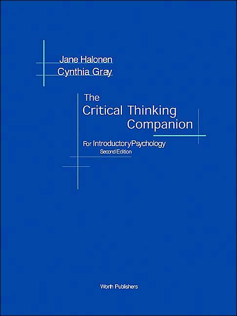 The Critical Thinking Companion for Introductory Psychology