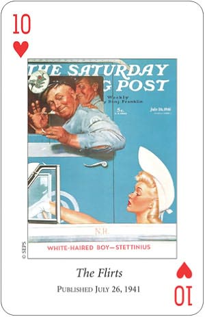 Norman Rockwell Saturday Evening Playing cards