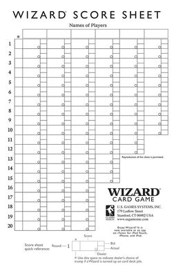Oversized Wizard Scorepads