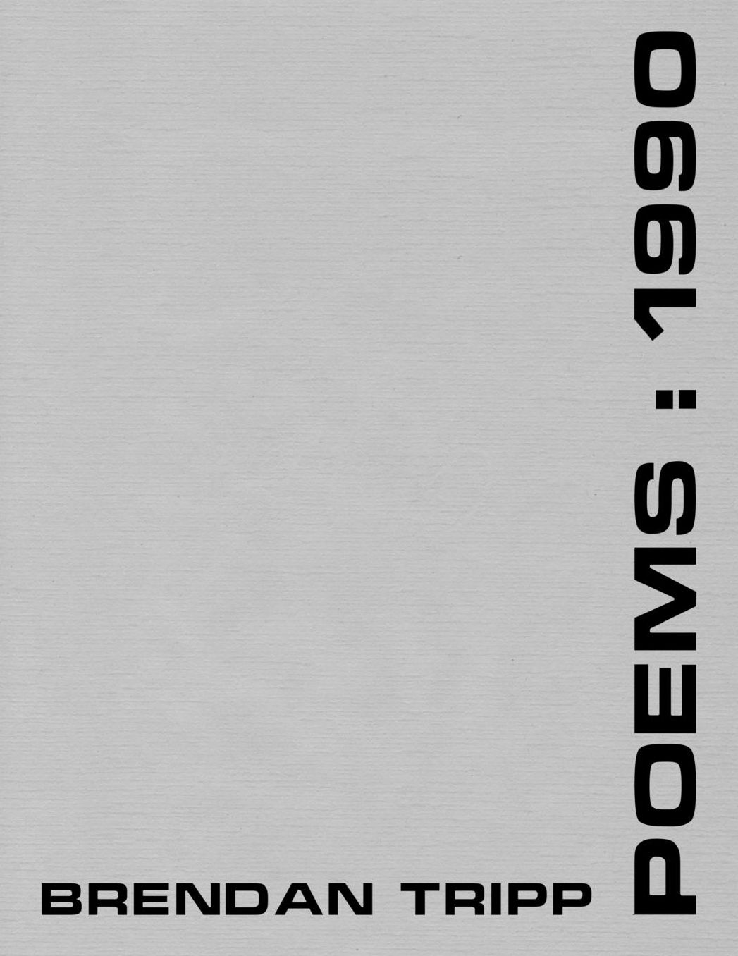 Poems, 1990