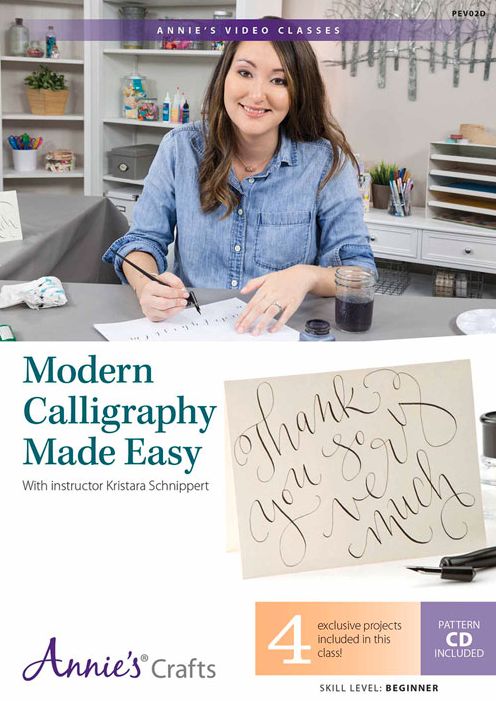 Modern Calligraphy Made Easy DVD: With Instructor Kristara Schnippert