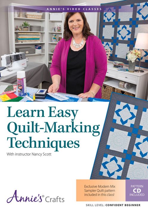 Learn Easy Quilt-Marking Techniques Class DVD: With Instructor Nancy Scott