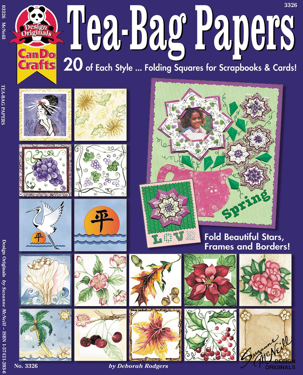 Tea-Bag Papers: 2 of each styleFold Beautiful Stars, Frames and Borders