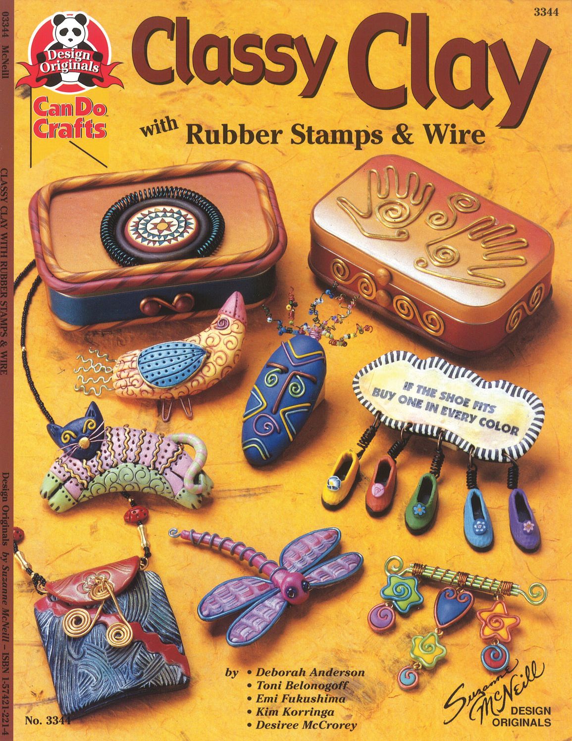 Classy Clay L: with rubber stamps and wire