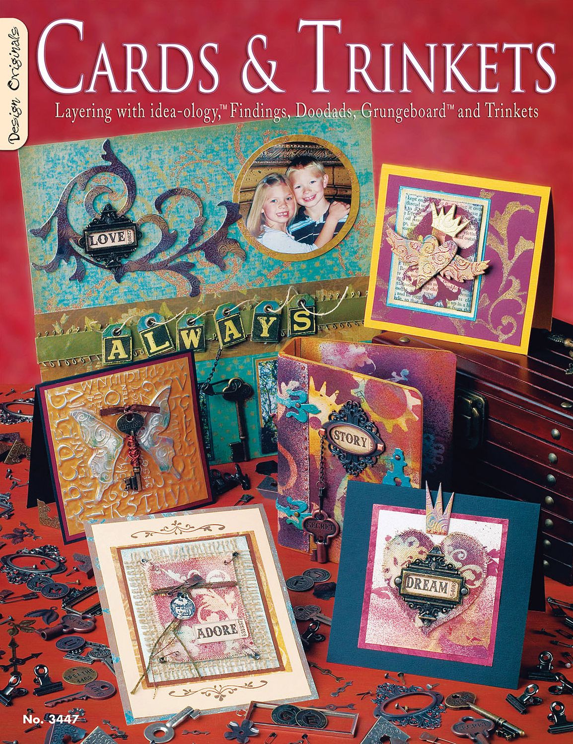 Cards And Trinkets: Layering with idea-ology Findings Doodads Grungeboard and Trinkets