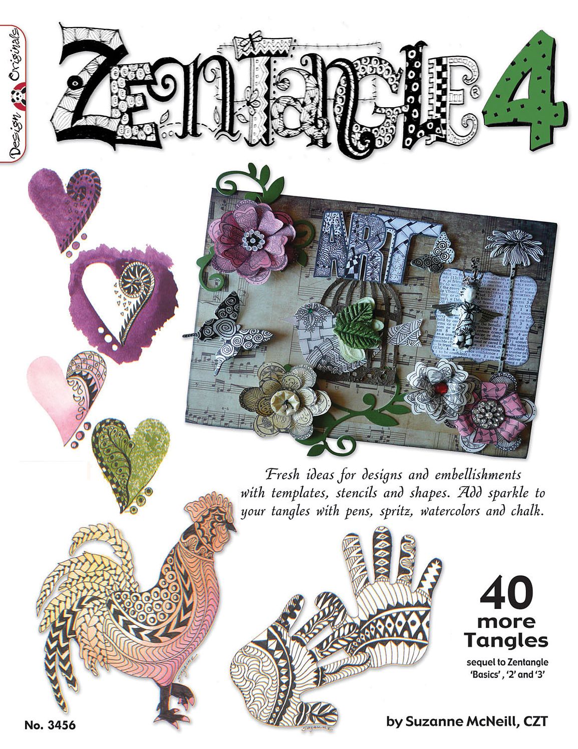 Zentangle 4: 4 more tangles