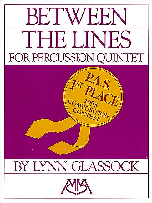 Between the Lines for Percussion Quintet: (difficult)