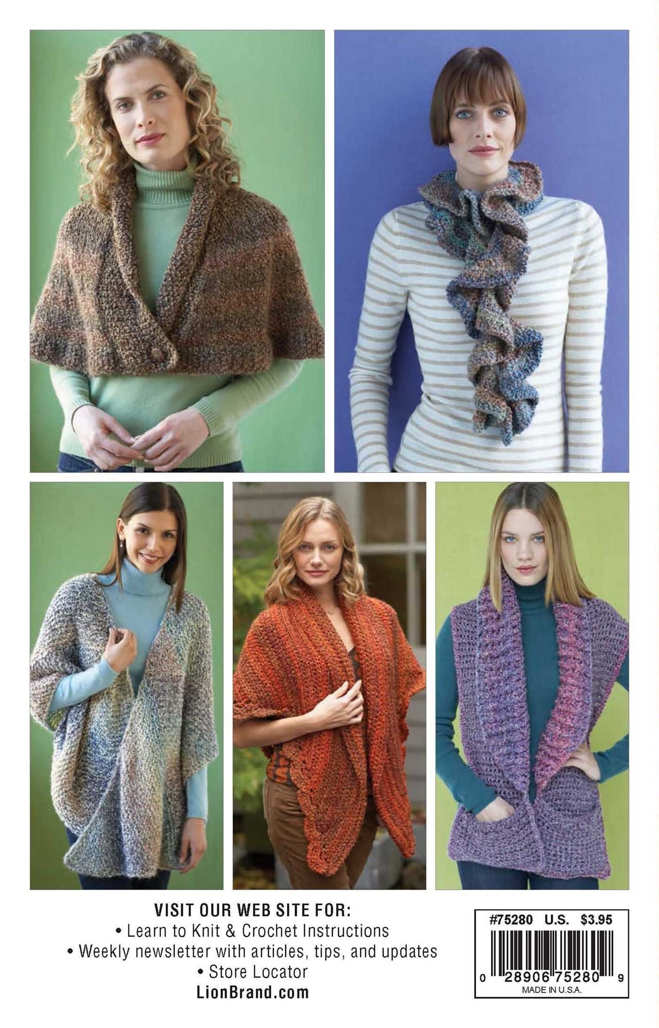 Cozy Cover-ups featuring Lion Brand Homespun