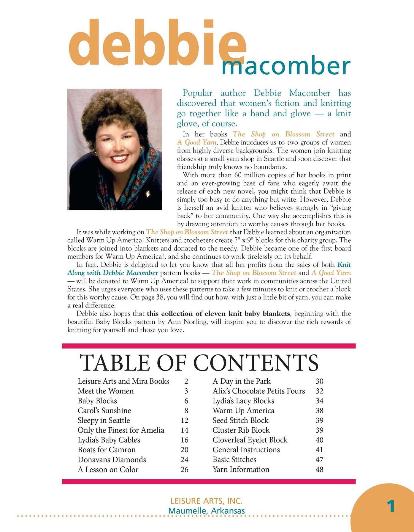 Knit Along with Debbie Macomber: The Shop on Blossom Street