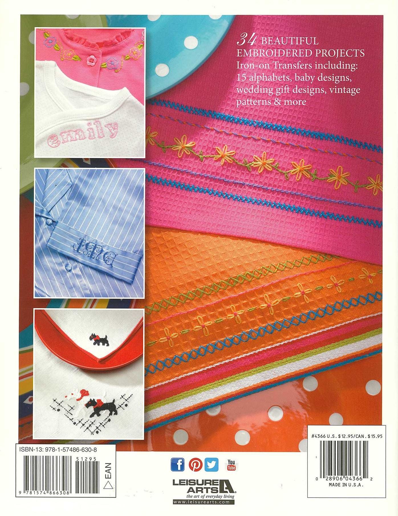 Embroidered Monograms & More Book 2 (Leisure Arts #4366)