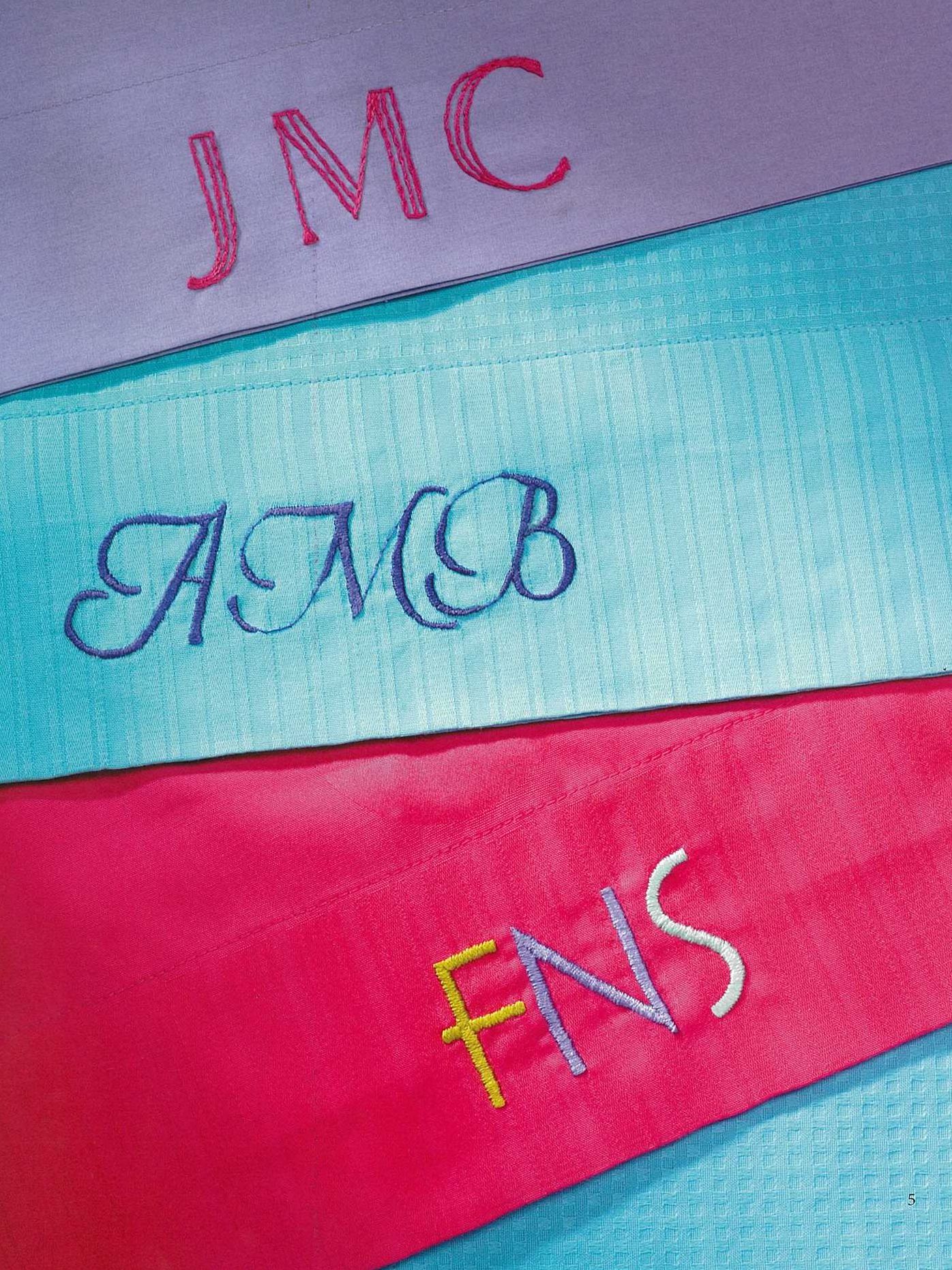 Embroidered Monograms & More Book 2 (Leisure Arts #4366)