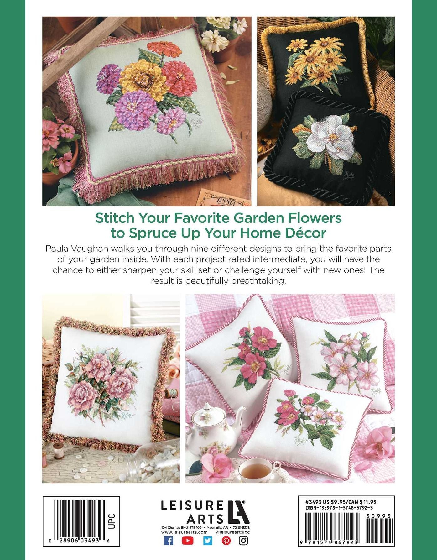 Pillows from Paula's Garden (Leisure Arts #3493)