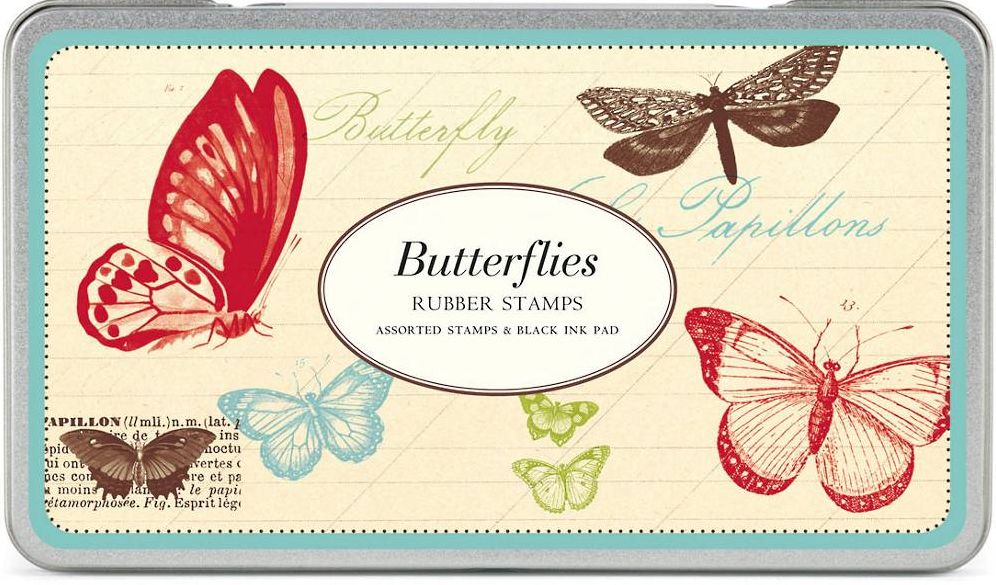 Butterflies Rubber Stamp Set