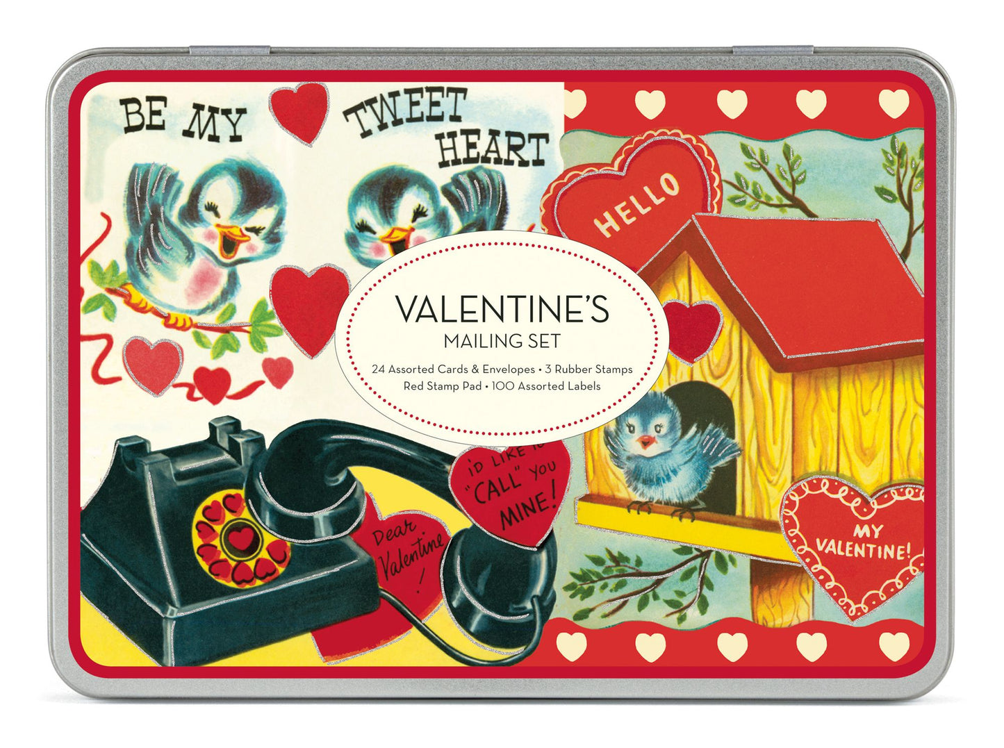 Valentine's Mailing Set Note Cards and Stamps