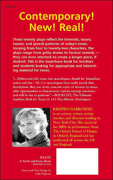Twenty 10-Minute Plays Volume I for Teens