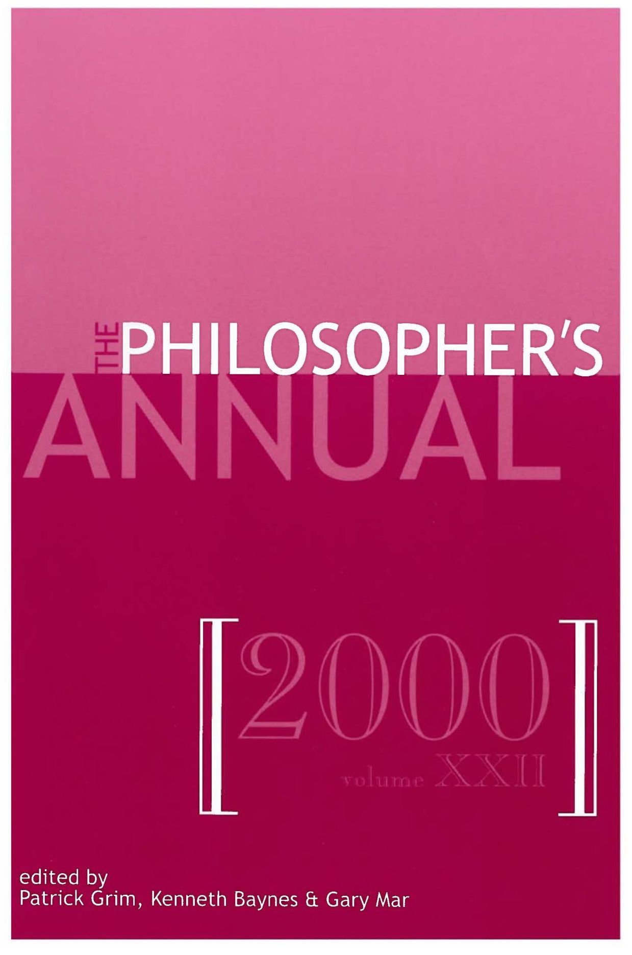 Philosopher's Annual