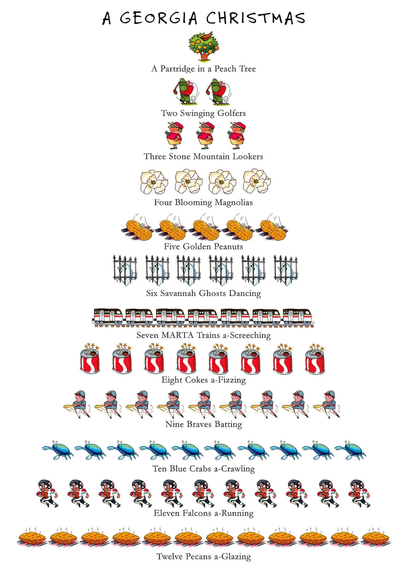 Georgia Xmas Christmas Boxed Card