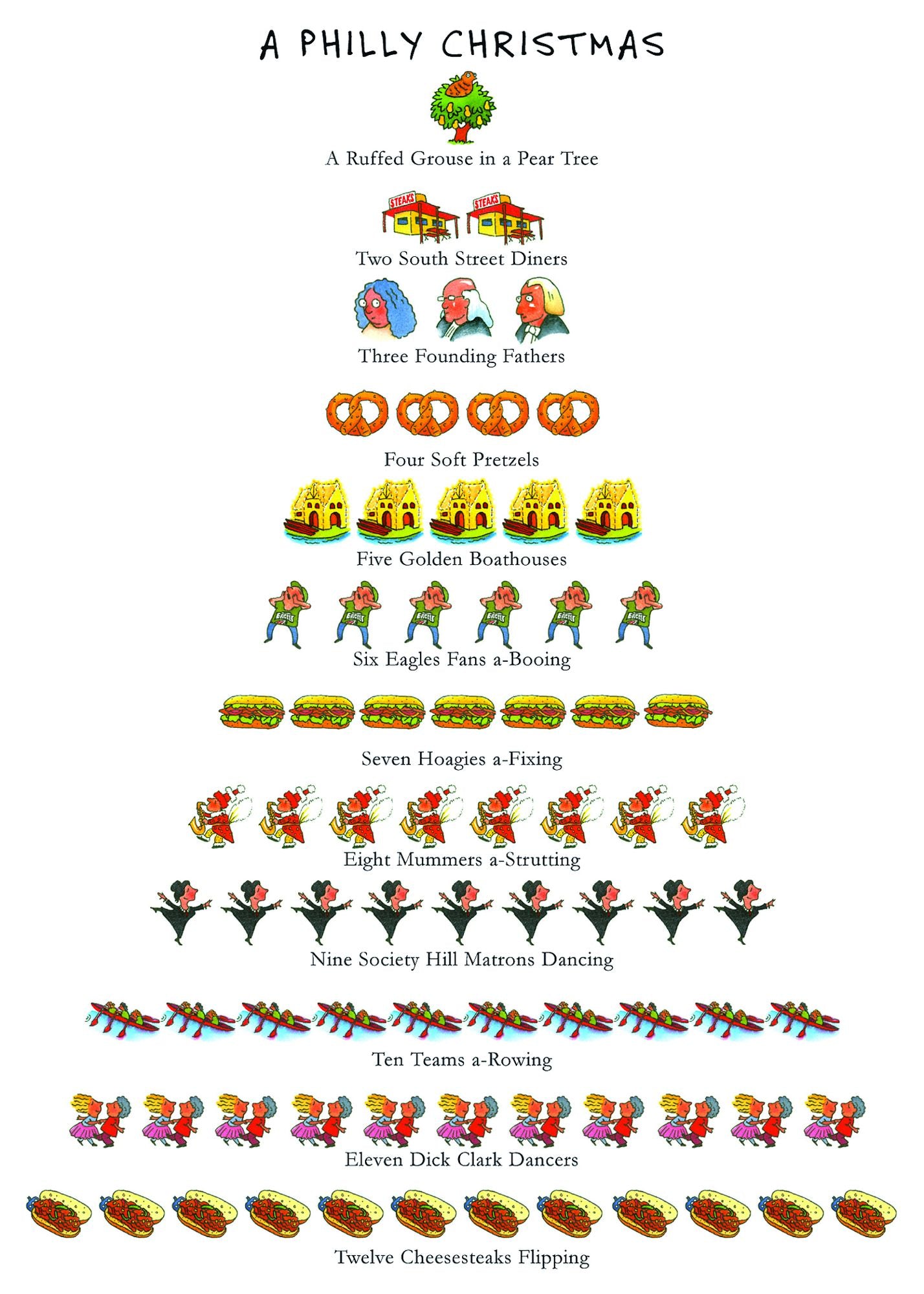Philly Xmas Christmas Boxed Card