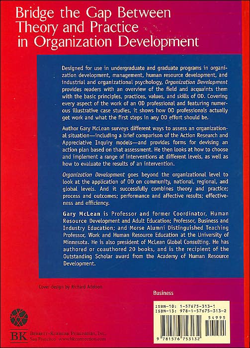 Organization Development: Principles, Processes, Performance