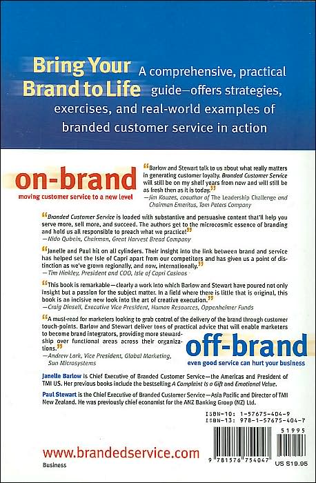 Branded Customer Service: The New Competitive Edge