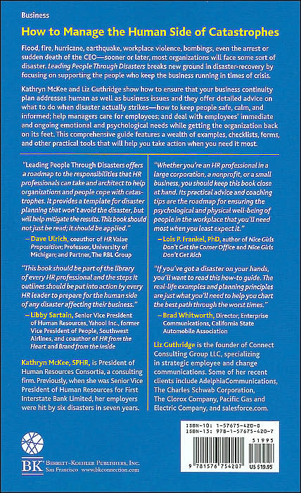 Leading People Through Disasters: An Action Guide