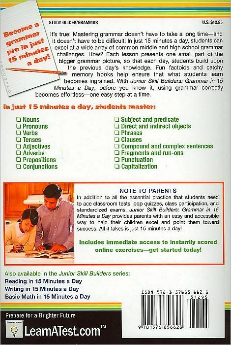 Junior Skill Builders: Grammar in 15 Minutes a Day