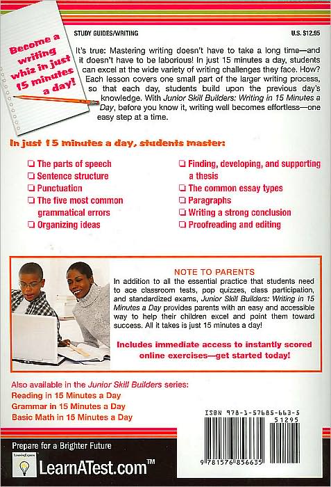 Junior Skill Builders: Writing in 15 Minutes a Day