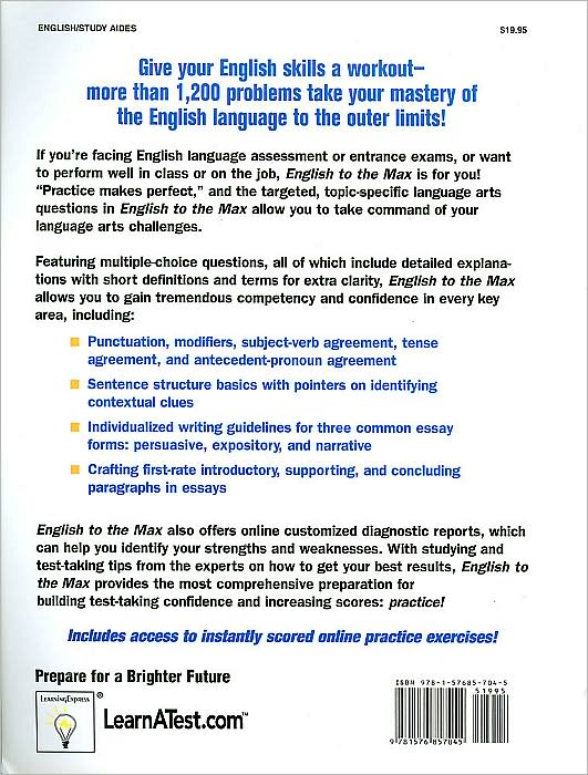 English to the Max: 1,200 Questions That Will Maximize Your English Power