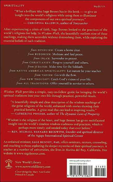 Wisdom Walk: Nine Practices for Creating Peace and Balance from the World's Spiritual Traditions