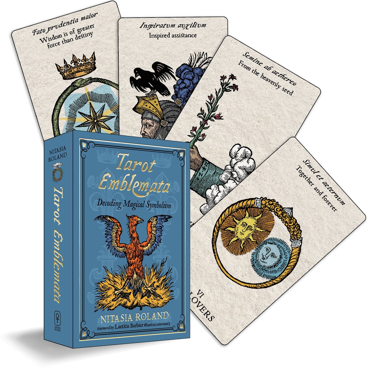 Tarot Emblemata: Decoding Magical Symbolism (83 Full-Color Cards and 176-Page Guidebook)
