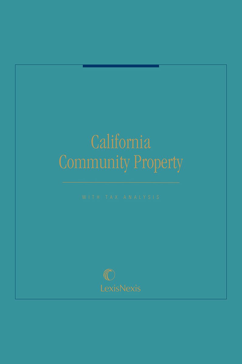 California Community Property With Tax Analysis