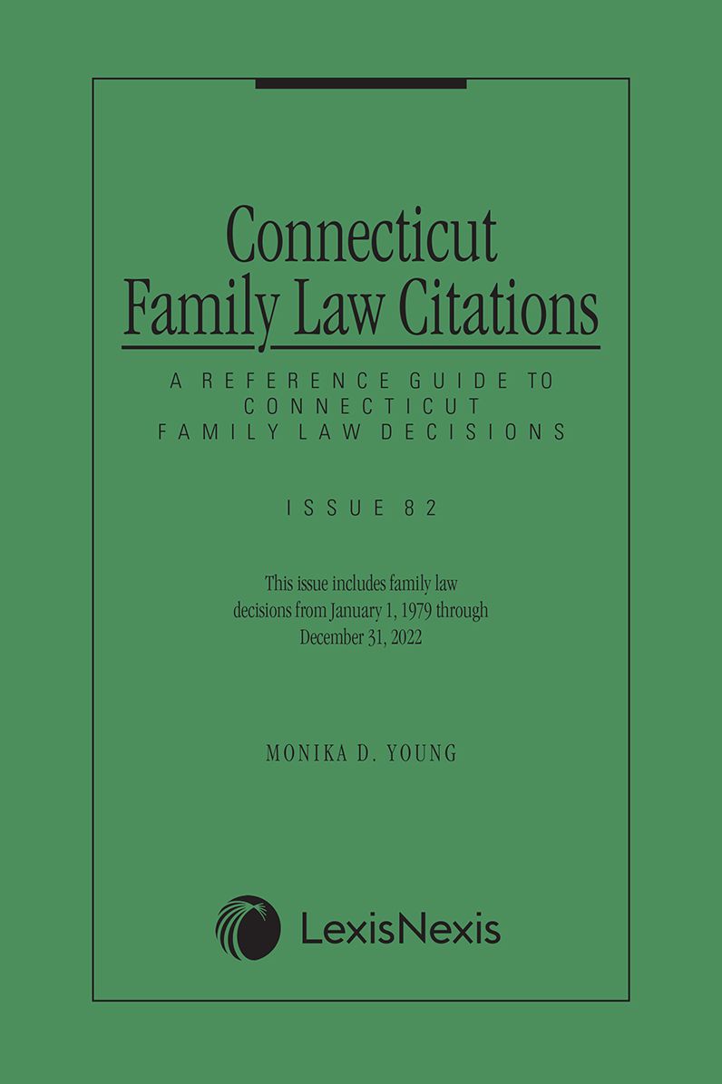 Connecticut Family Law Citations