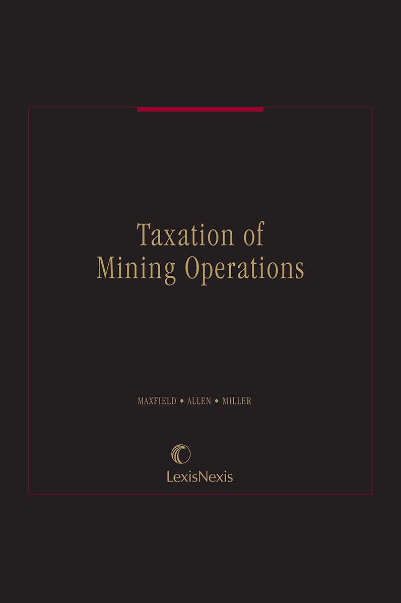 Taxation of Mining Operations