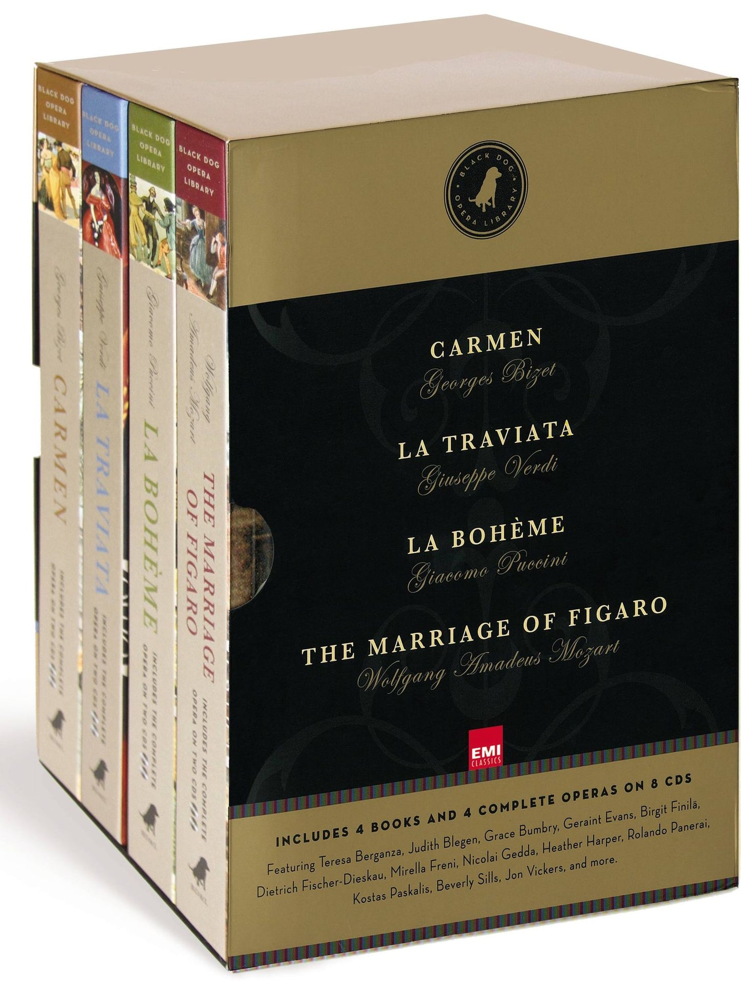 Black Dog Opera Library Box Set: Carmen/La Traviata/La Boheme/The Marriage of Figaro