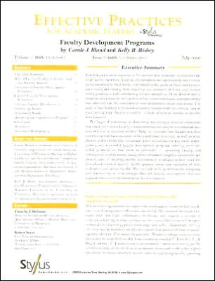 Effective Practices for Academic Leaders: Faculty Development Programs