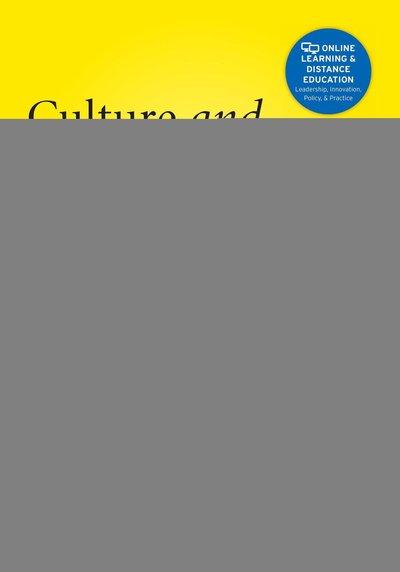 Culture and Online Learning: Global Perspectives and Research