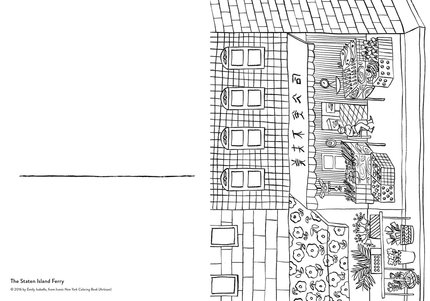 Iconic New York Coloring Book: 24 Sights to Fill In and Frame